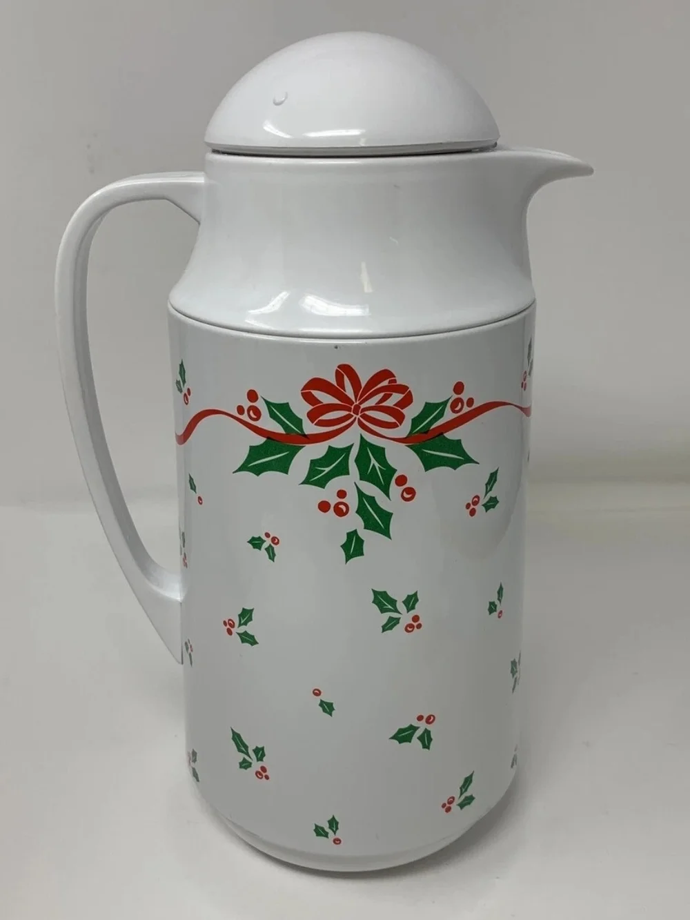 Vintage 1992 Corelle Winter Holly 1 Qt Thermal Server NEW Never Used Christmas